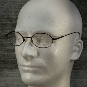 Polo Ralph Lauren Made In Italy Wire Rim Full Frame Oval Glasses Copper 140